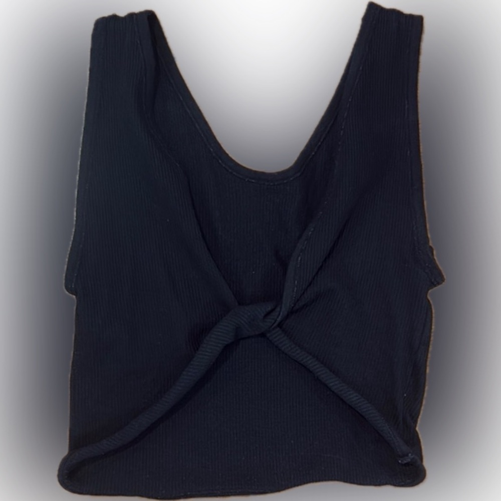 Black Knotted Women's Top